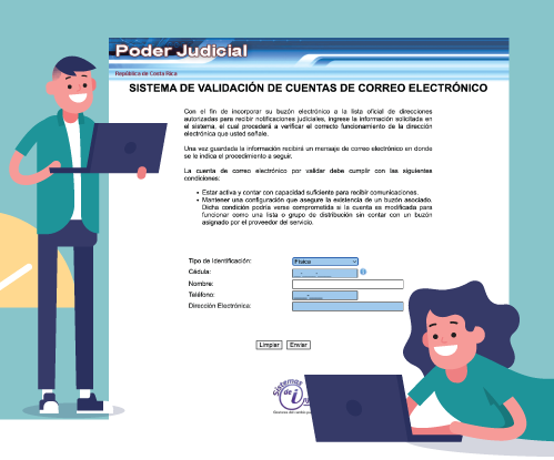 Notificaciones judiciales por correo electrónico