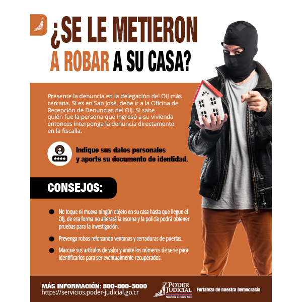 Infografía ¿Se le metieron a robar a su casa?