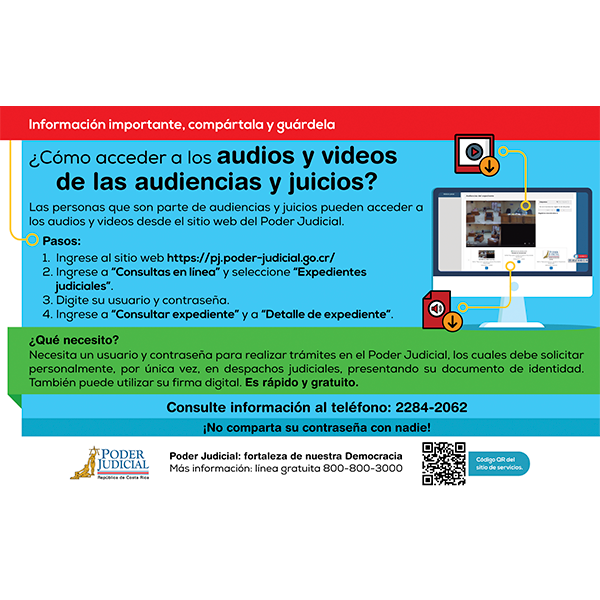 Volante: audios y videos de audiencias y juicios