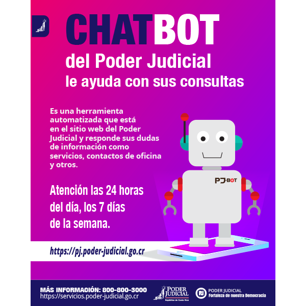 Infografía: Chatbot del Poder Judicial