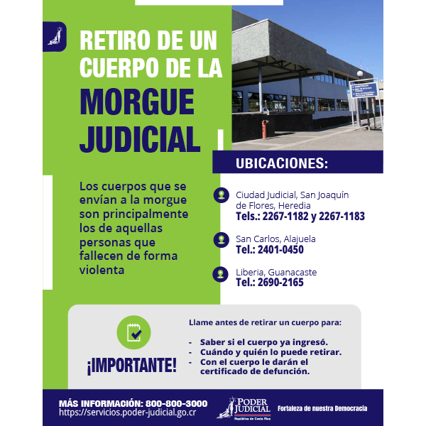 Infografía: retiro de un cuerpo de la Morgue Judicial