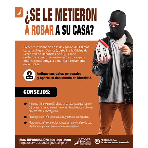 Infografía ¿Se le metieron a robar a su casa?