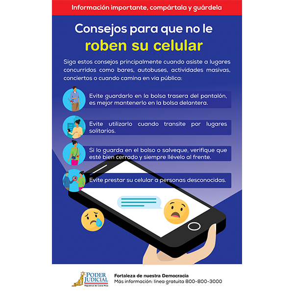 Volante: Que no le roben su celular
