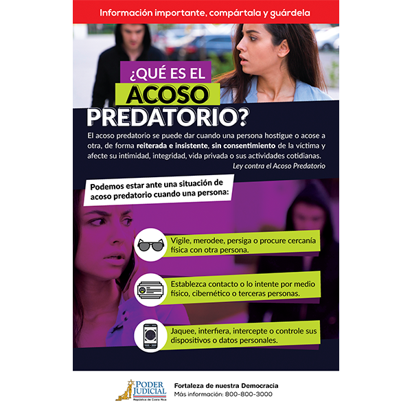 Volante: ¿Qué es el Acoso Predatorio?