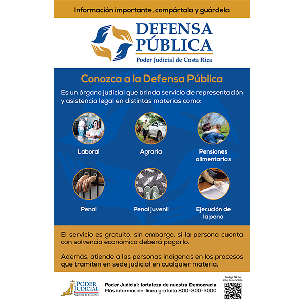 Volante ¿Qué es la Defensa Pública?