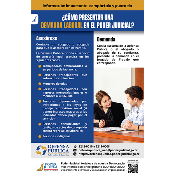 Volante ¿Cómo presentar una demanda laboral en el Poder Judicial?