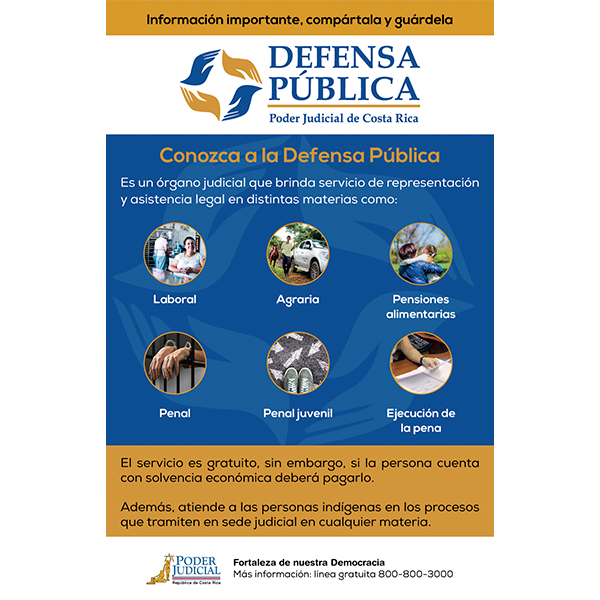 Volante ¿Qué es la Defensa Pública?