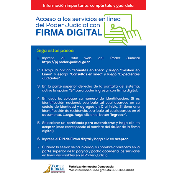 Volante: servicios en línea con firma digital