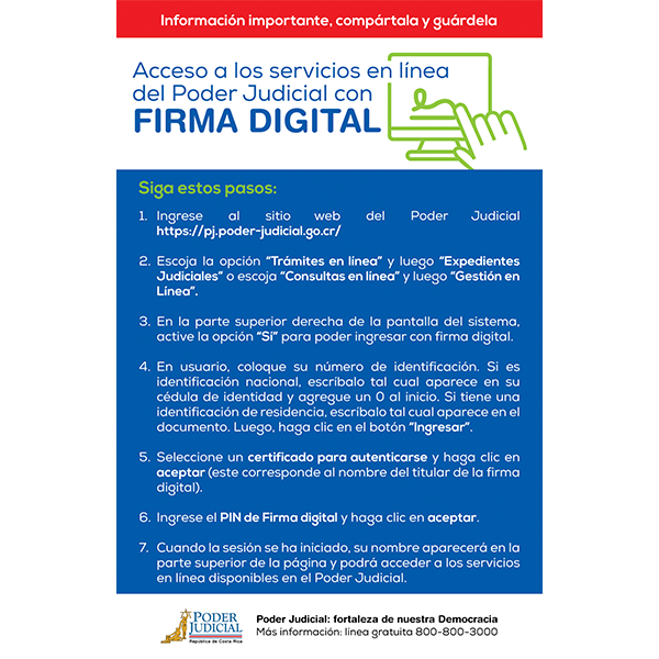 Volante: servicios en línea con firma digital