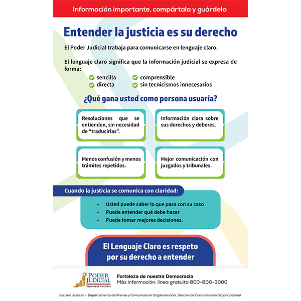 Volante: entender la justicia es su derecho