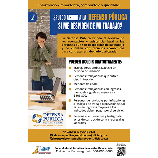 Volante: Defensa Pública en Materia Laboral