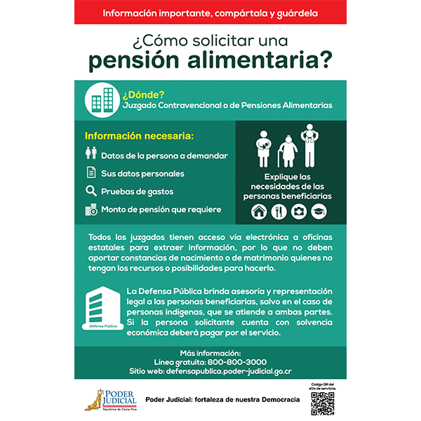 Volante ¿Cómo solicitar una pensión alimentaria?
