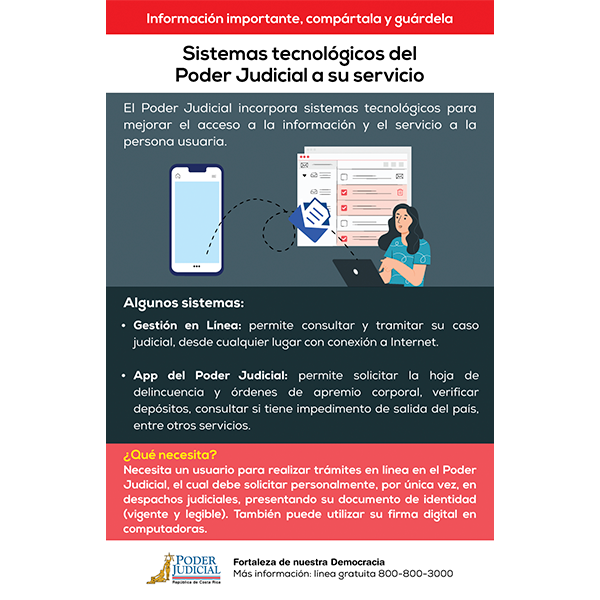 Volante: sistemas tecnológicos del Poder Judicial
