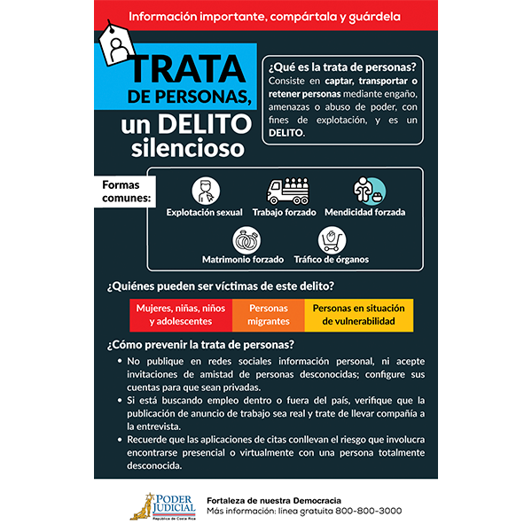 Volante: trata de personas, un delito silencioso 