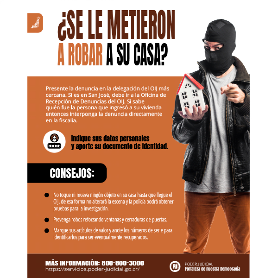 Infografía ¿Se le metieron a robar a su casa?