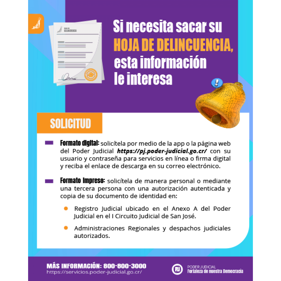 Infografía: hoja de delincuencia en formato digital e impreso