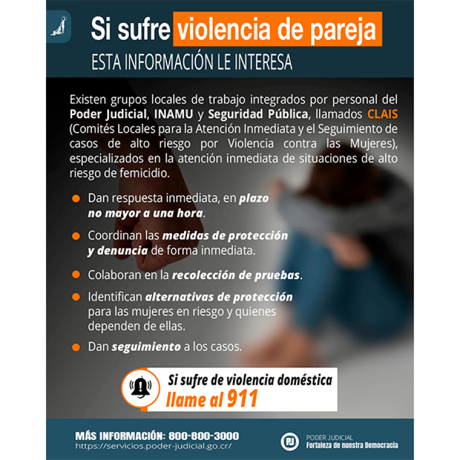 Infografía: Comités Locales para la Atención Inmediata y el Seguimiento de casos de alto riesgo por Violencia contra las Mujeres (CLAIS)