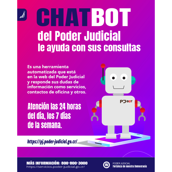 Infografía: Chatbot del Poder Judicial