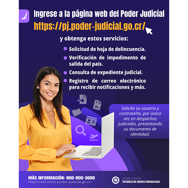 Infografía: página web del Poder Judicial