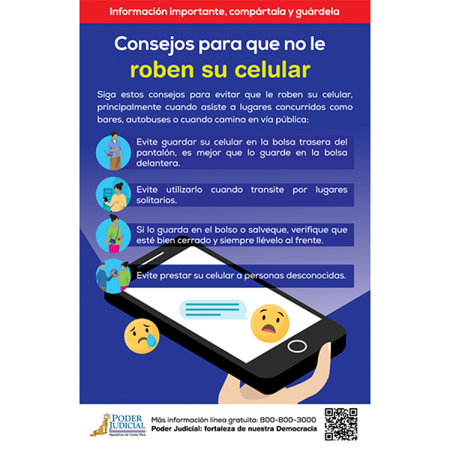 Volante: Que no le roben su celular